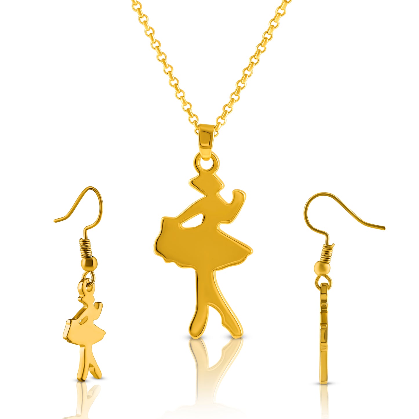 Twirl in Time Rose Gold Pendant Set