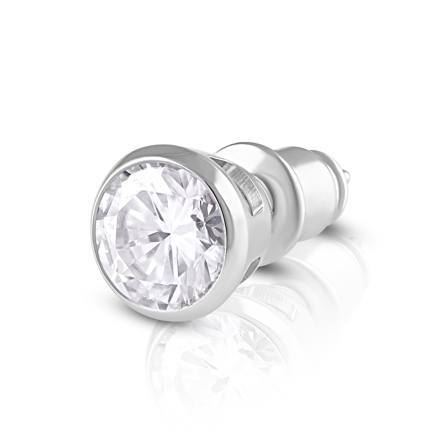 Solitaire Lab-Moissanite Ear Studs