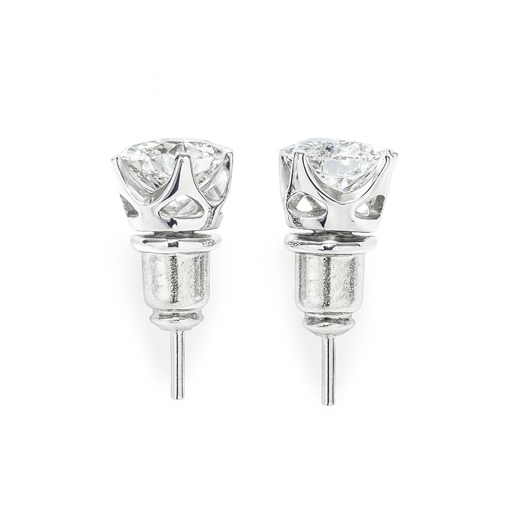 Lunar Lab-Moissanite Diamond Studs