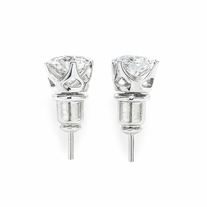Lunar Lab-Moissanite Diamond Studs