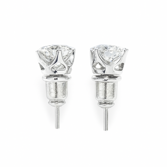 Lunar Lab-Moissanite Diamond Studs
