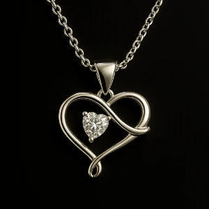 Eternal 925 Silver Heart Pendant