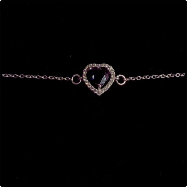 Midnight Bond Rakhi Bracelet in 925 Silver