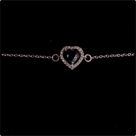 Midnight Bond Rakhi Bracelet in 925 Silver