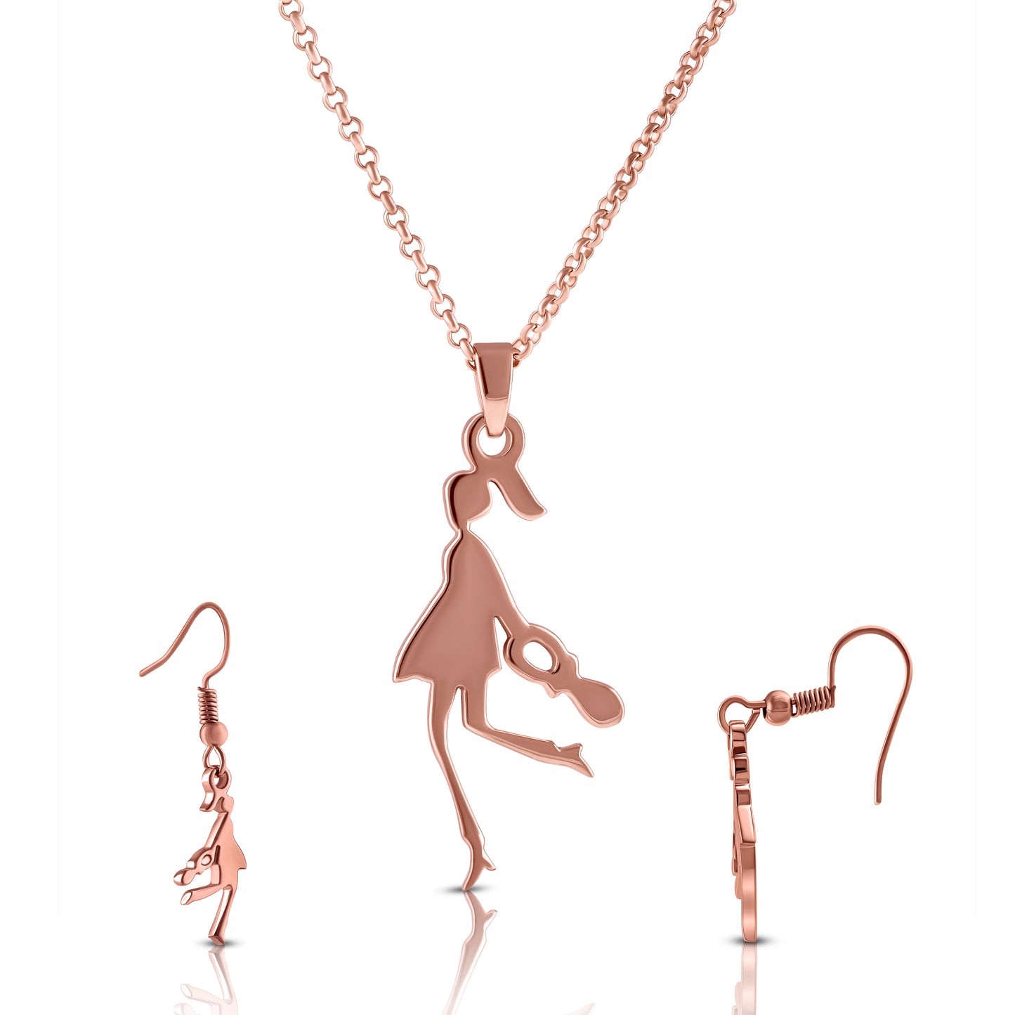 Tennis Belle Silver Pendant Set