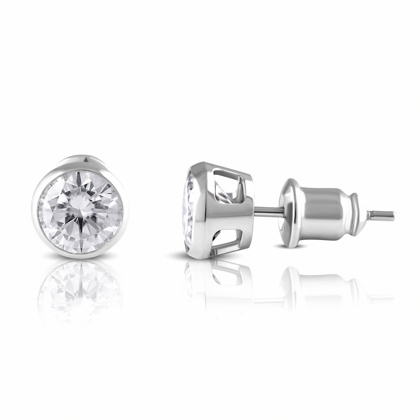 Solitaire Lab-Moissanite Ear Studs