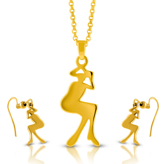 Melody in Motion Golden Pendant Set