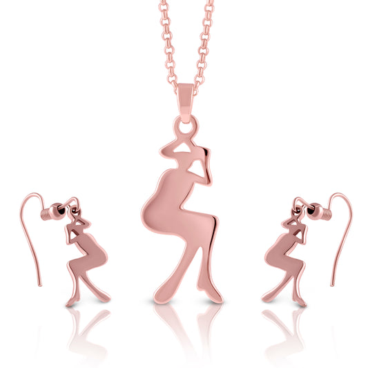 Melody in Motion Rose Gold Pendant Set