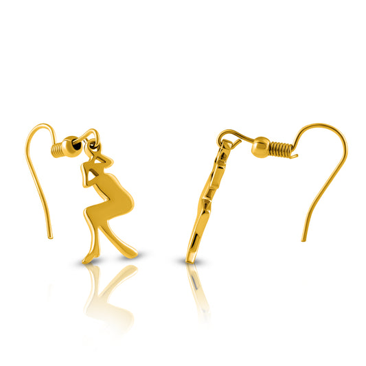 Melody in Motion Golden Earrings